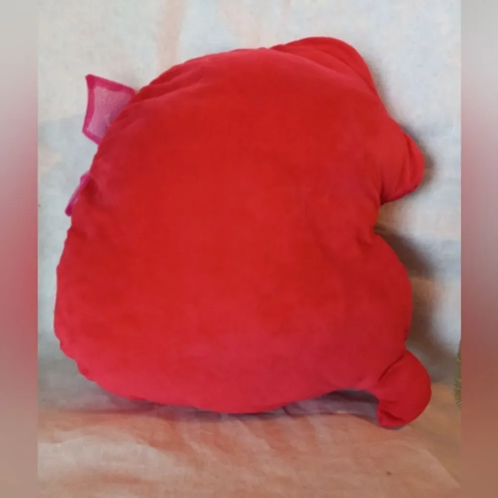 Disney Store Princess Ariel Little Mermaid Face Large Pillow Hair Bow 13…